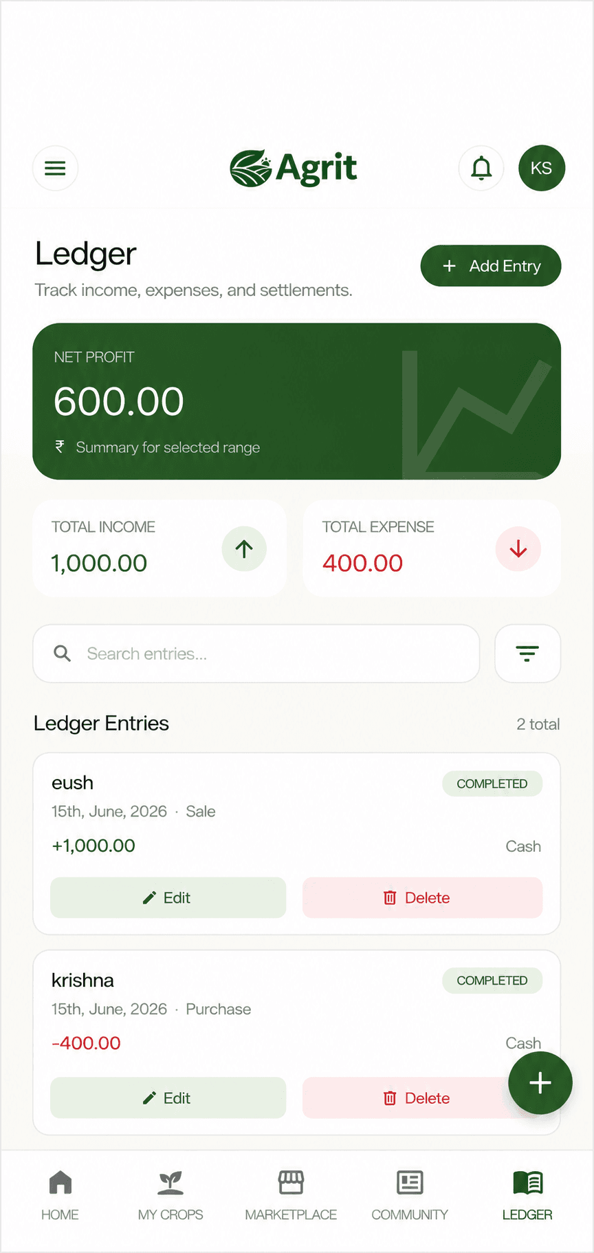Farm Ledger